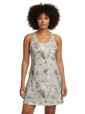 Calia Energize Exercise Aquatic Athletic Dress XXL Halter Built in Shorts Gray